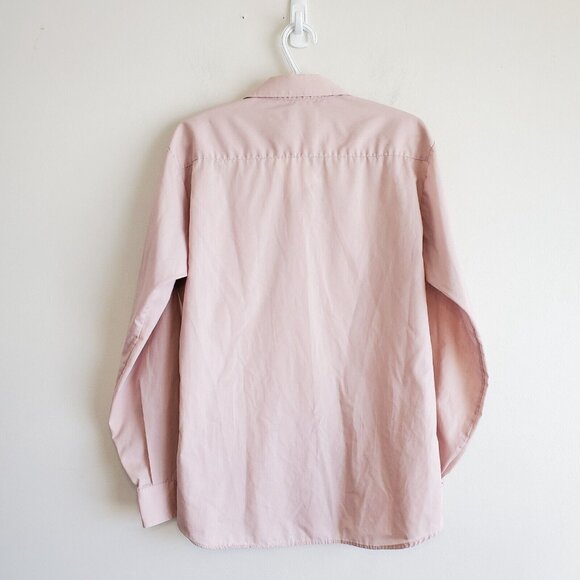 Vintage 90s Givenchy Logo button up shirt pink size L/XL - Picture 2 of 5